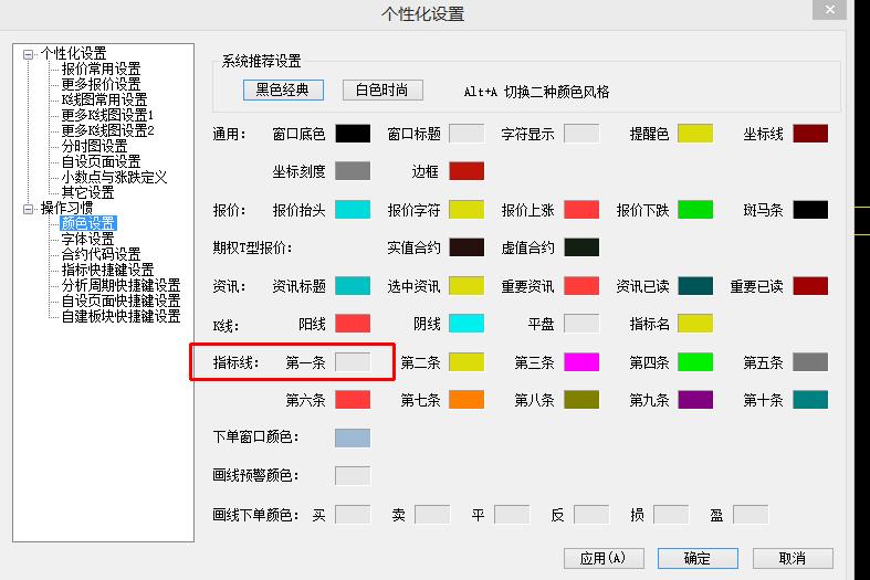 [原创]sp线颜色的修改 (文华财经wh6赢顺v6.7)