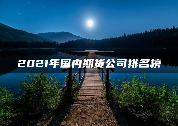 2021年国内期货公司排名榜