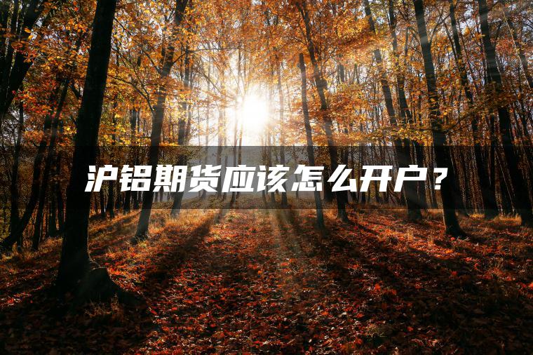 沪铝期货应该怎么开户？
