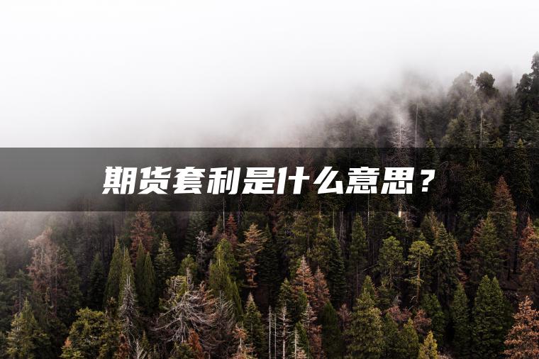 期货套利是什么意思？