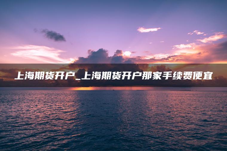 微交易10元期货上海期货开户_上海期货开户那家手续费便宜