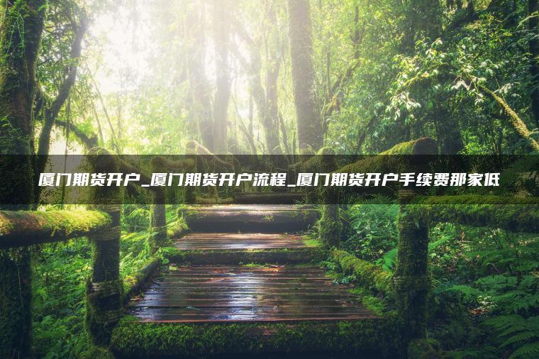 厦门期货开户_厦门期货开户流程_厦门期货开户手续费那家低