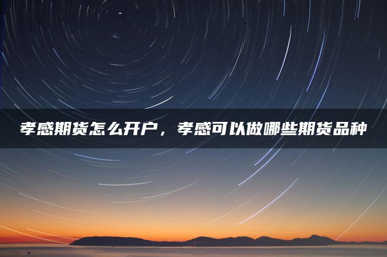 孝感期货怎么开户,孝感可以做哪些期货品种 孝感期货怎么开户,孝感可以做哪些期货品种