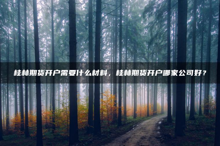 桂林期货开户需要什么材料,桂林期货开户哪家公司好? 桂林期货开户需要什么材料,桂林期货开户哪家公司好?