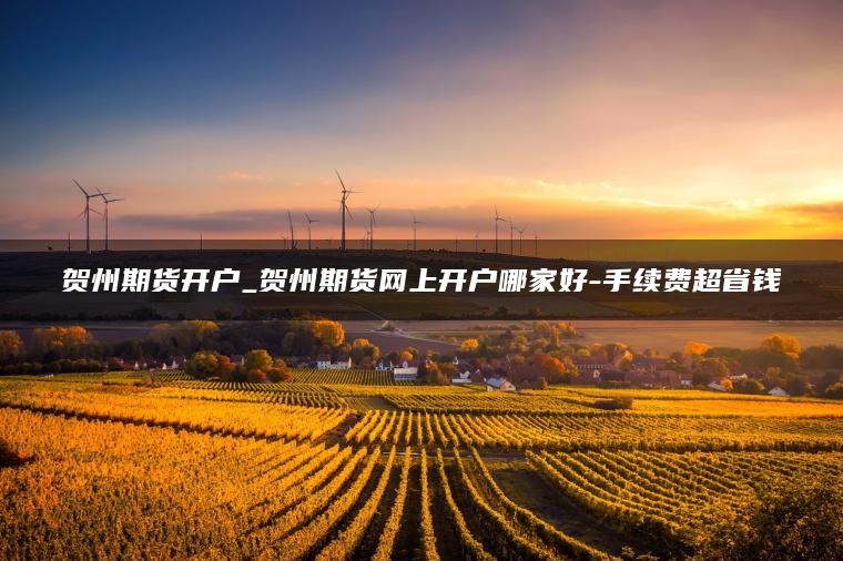 贺州期货开户_贺州期货网上开户哪家好-手续费超省钱