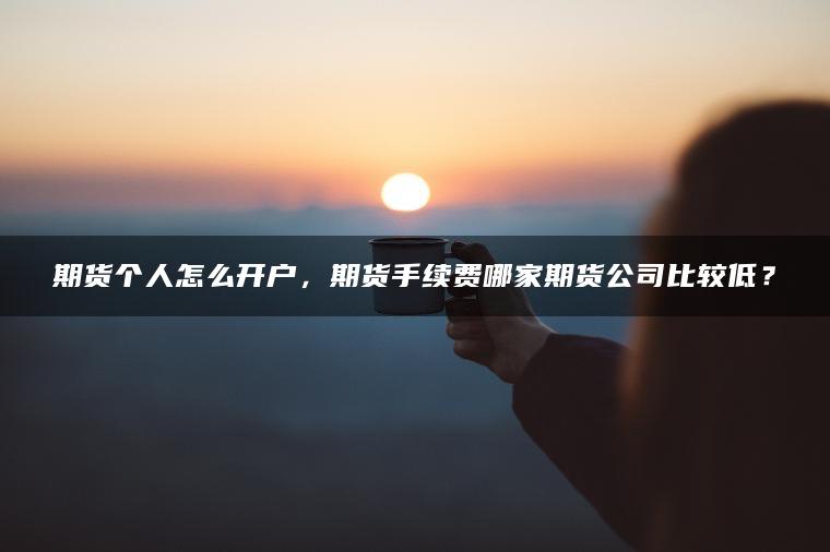 期货个人怎么开户，期货手续费哪家期货公司比较低？