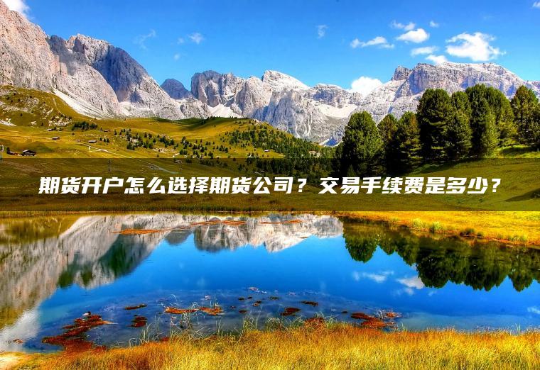 期货开户怎么选择期货公司?交易手续费是多少? 期货开户怎么选择期货公司?交易手续费是多少?