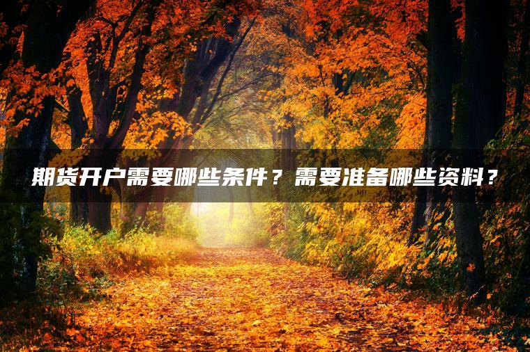 期货开户需要哪些条件?需要准备哪些资料? 期货开户需要哪些条件?需要准备哪些资料?