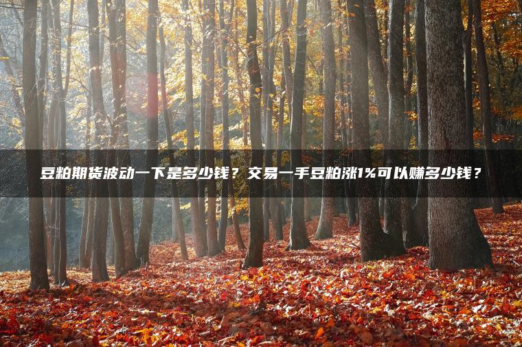 豆粕期货波动一下是多少钱？交易一手豆粕涨1%可以赚多少钱？