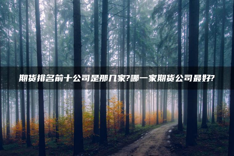 期货排名前十公司是那几家?哪一家期货公司最好? 期货排名前十公司是那几家?哪一家期货公司最好?
