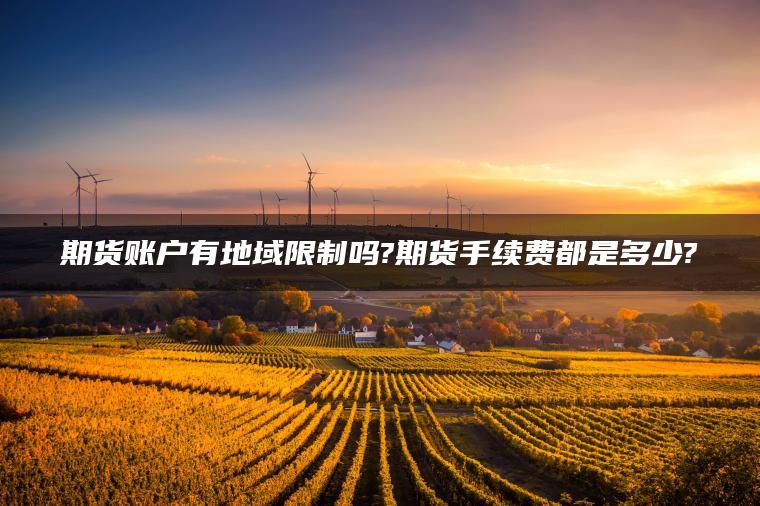 期货账户有地域限制吗?期货手续费都是多少?