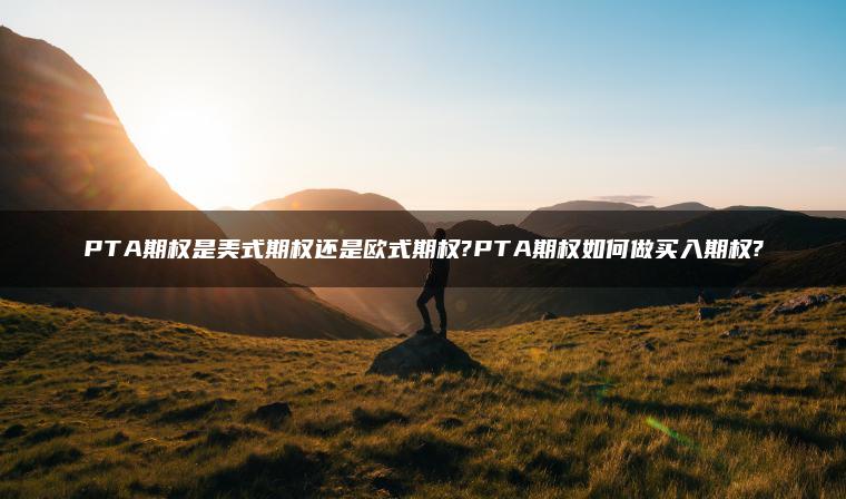 PTA期权是美式期权还是欧式期权?PTA期权如何做买入期权?