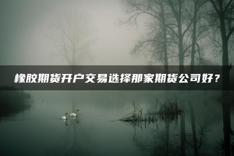 橡胶期货开户交易选择那家期货公司好？