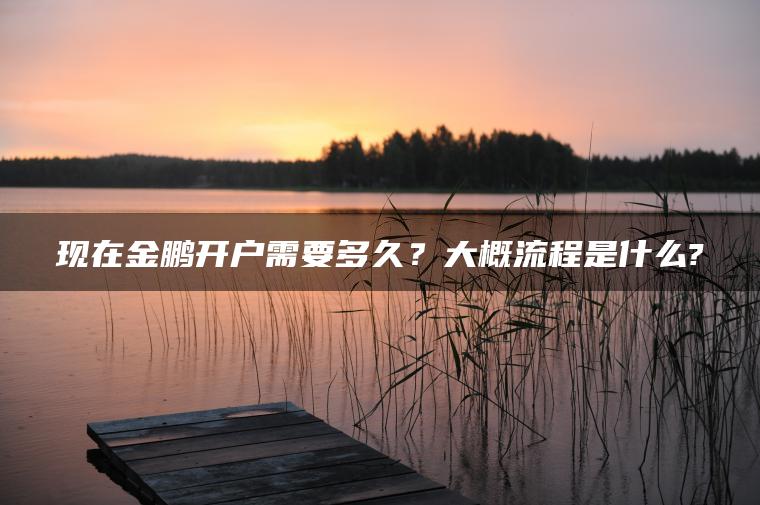 现在金鹏开户需要多久?大概流程是什么? 现在金鹏开户需要多久?大概流程是什么?