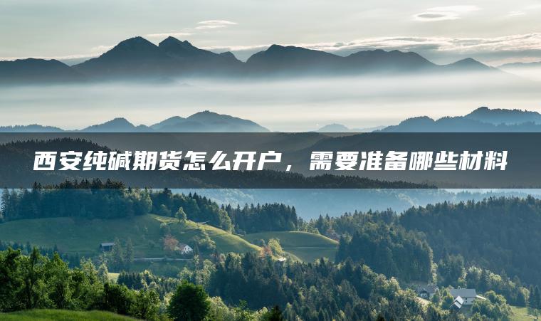 西安纯碱期货怎么开户，需要准备哪些材料