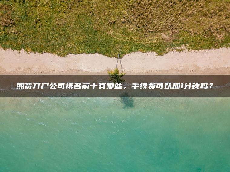 期货开户公司排名前十有哪些，手续费可以加1分钱吗？