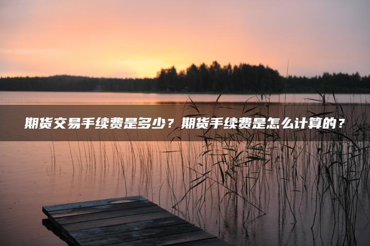 期货交易手续费是多少?期货手续费是怎么计算的? 期货交易手续费是多少?期货手续费是怎么计算的?