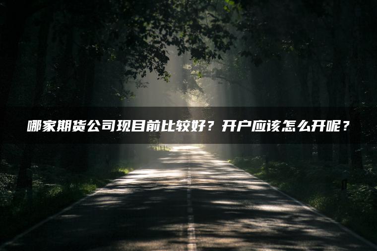 哪家期货公司现目前比较好?开户应该怎么开呢? 哪家期货公司现目前比较好?开户应该怎么开呢?