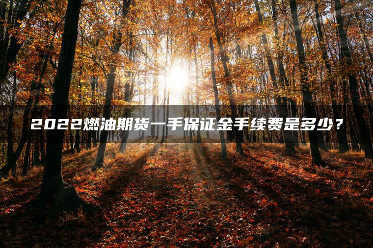 2022燃油期货一手保证金手续费是多少？