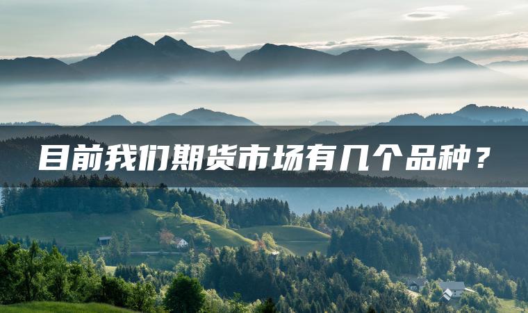 目前我们期货市场有几个品种? 目前我们期货市场有几个品种?