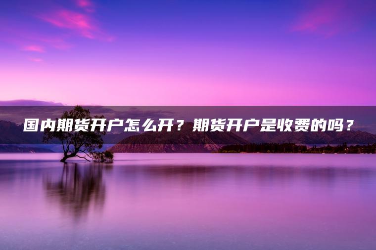 国内期货开户怎么开?期货开户是收费的吗? 国内期货开户怎么开?期货开户是收费的吗?
