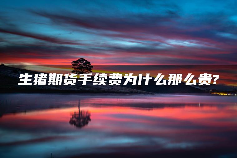 生猪期货手续费为什么那么贵?