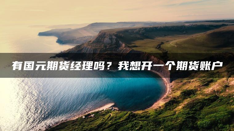 有国元期货经理吗？我想开一个期货账户