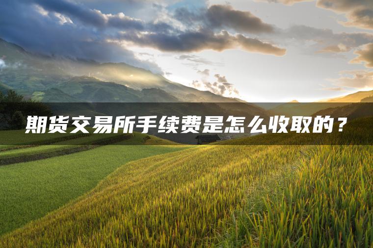 期货交易所手续费是怎么收取的？