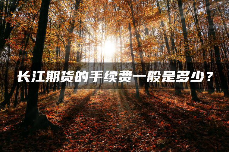 长江期货的手续费一般是多少? 长江期货的手续费一般是多少?