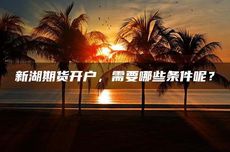 新湖期货开户,需要哪些条件呢? 新湖期货开户,需要哪些条件呢?