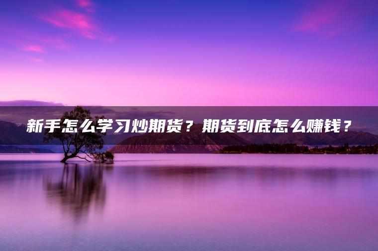 新手怎么学习炒期货？期货到底怎么赚钱？