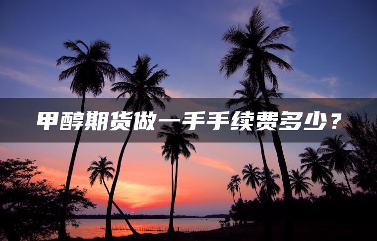 甲醇期货做一手手续费多少? 甲醇期货做一手手续费多少?