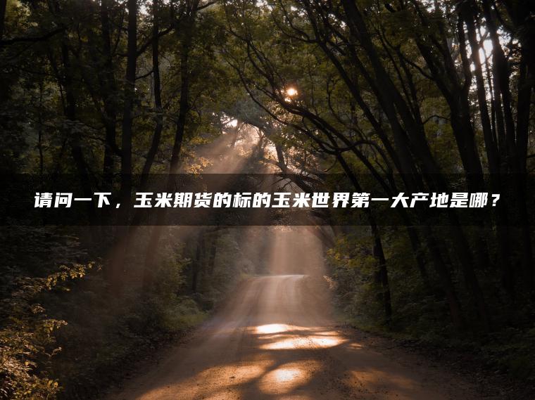 请问一下，玉米期货的标的玉米世界第一大产地是哪？
