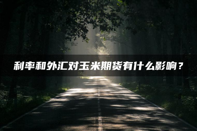 利率和外汇对玉米期货有什么影响？