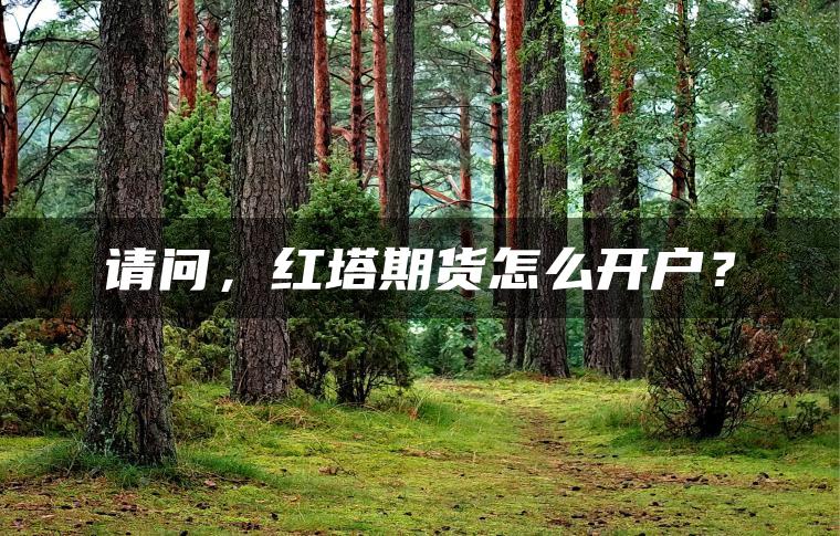 请问,红塔期货怎么开户? 请问,红塔期货怎么开户?
