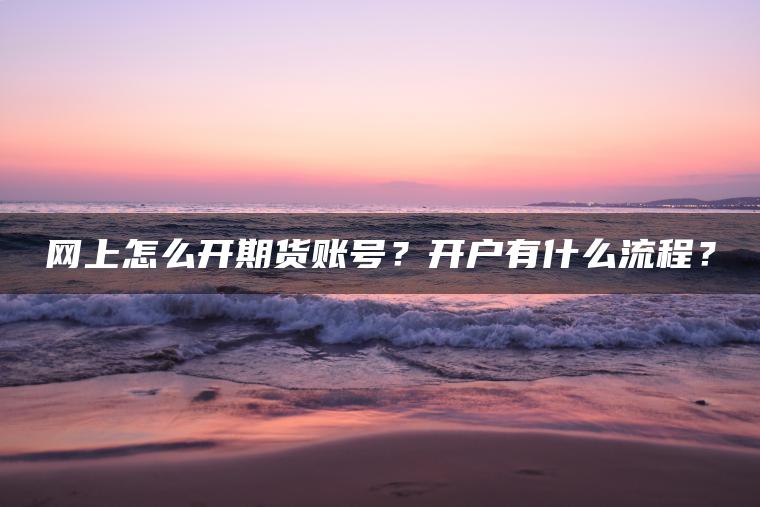 网上怎么开期货账号?开户有什么流程? 网上怎么开期货账号?开户有什么流程?