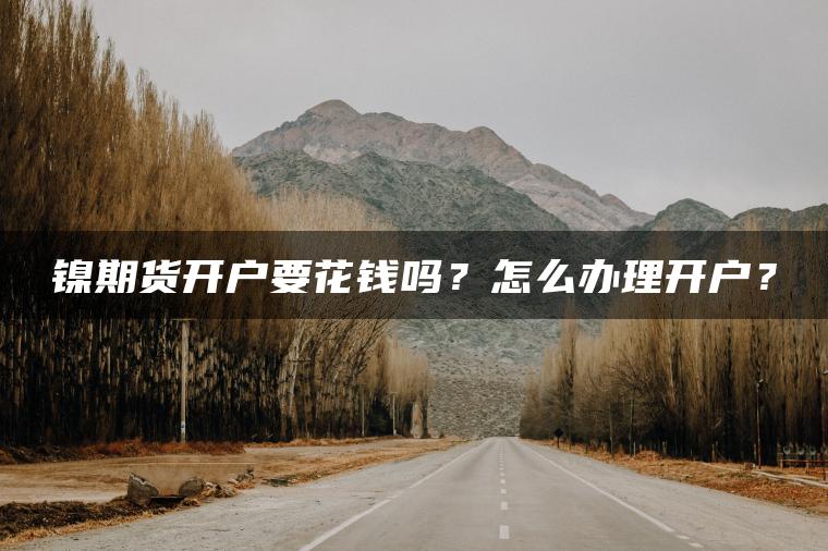 镍期货开户要花钱吗?怎么办理开户? 镍期货开户要花钱吗?怎么办理开户?