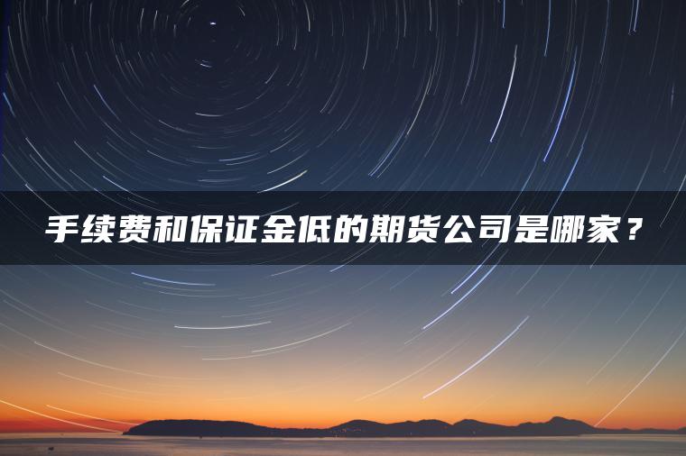 手续费和保证金低的期货公司是哪家? 手续费和保证金低的期货公司是哪家?