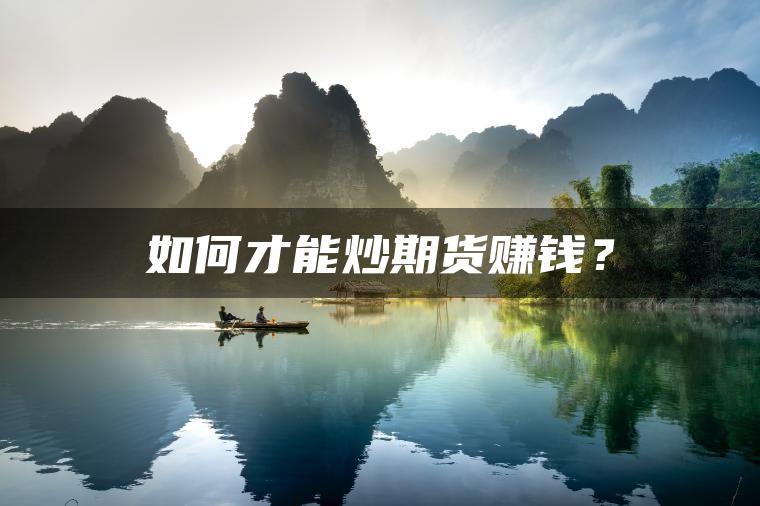 如何才能炒期货赚钱? 如何才能炒期货赚钱?