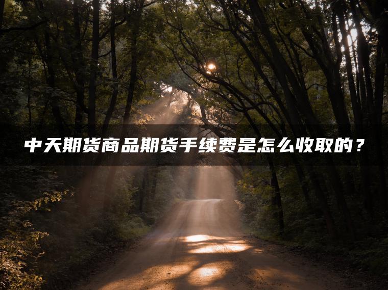 中天期货商品期货手续费是怎么收取的？