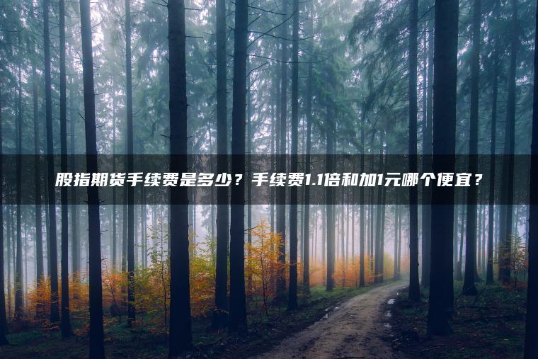 股指期货手续费是多少?手续费1.1倍和加1元哪个便宜? 股指期货手续费是多少?手续费1.1倍和加1元哪个便宜?