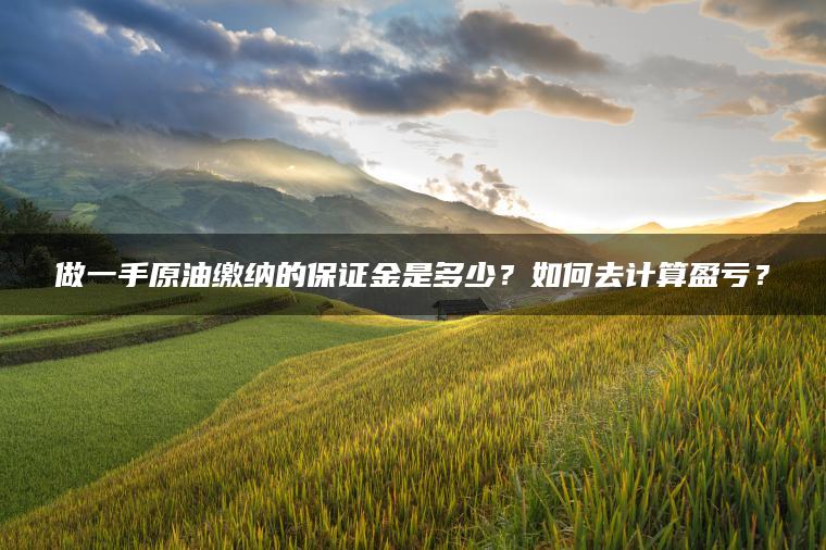 做一手原油缴纳的保证金是多少？如何去计算盈亏？