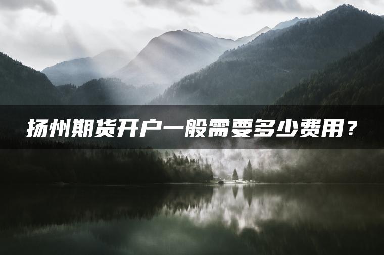 扬州期货开户一般需要多少费用？