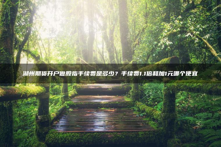 湖州期货开户做股指手续费是多少?手续费1.1倍和加1元哪个便宜 湖州期货开户做股指手续费是多少?手续费1.1倍和加1元哪个便宜