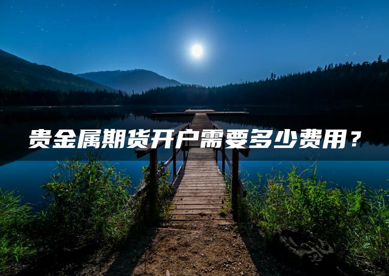 贵金属期货开户需要多少费用？