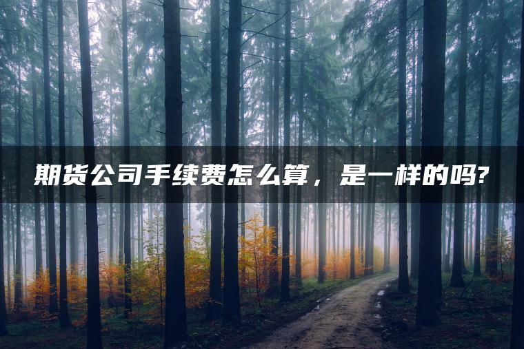 期货公司手续费怎么算，是一样的吗?