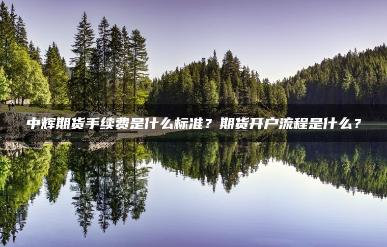 中辉期货手续费是什么标准?期货开户流程是什么? 中辉期货手续费是什么标准?期货开户流程是什么?