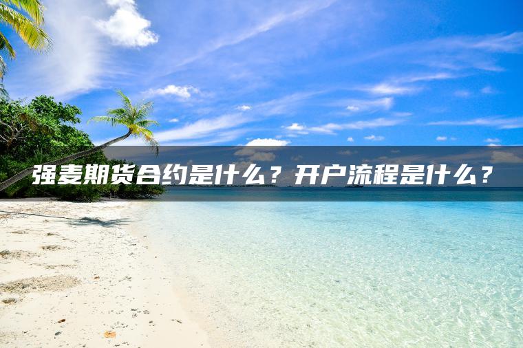 强麦期货合约是什么？开户流程是什么？