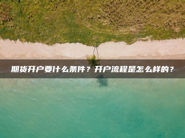 期货开户要什么条件?开户流程是怎么样的? 期货开户要什么条件?开户流程是怎么样的?