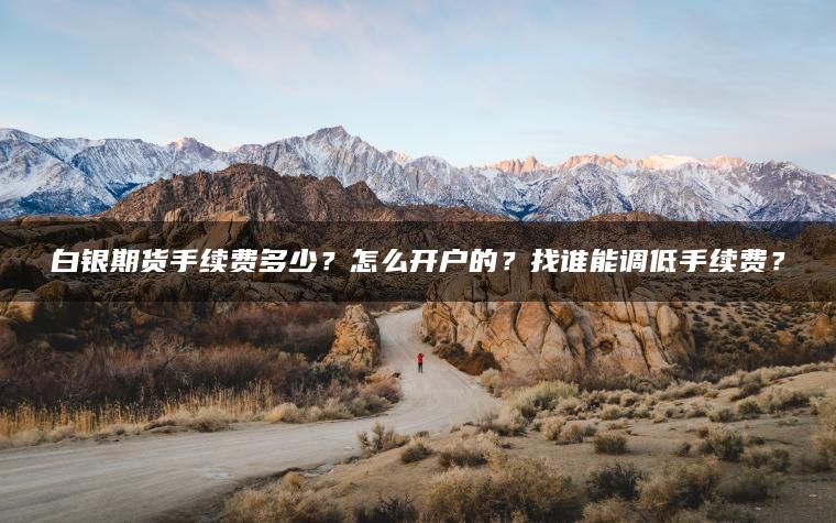 白银期货手续费多少？怎么开户的？找谁能调低手续费？